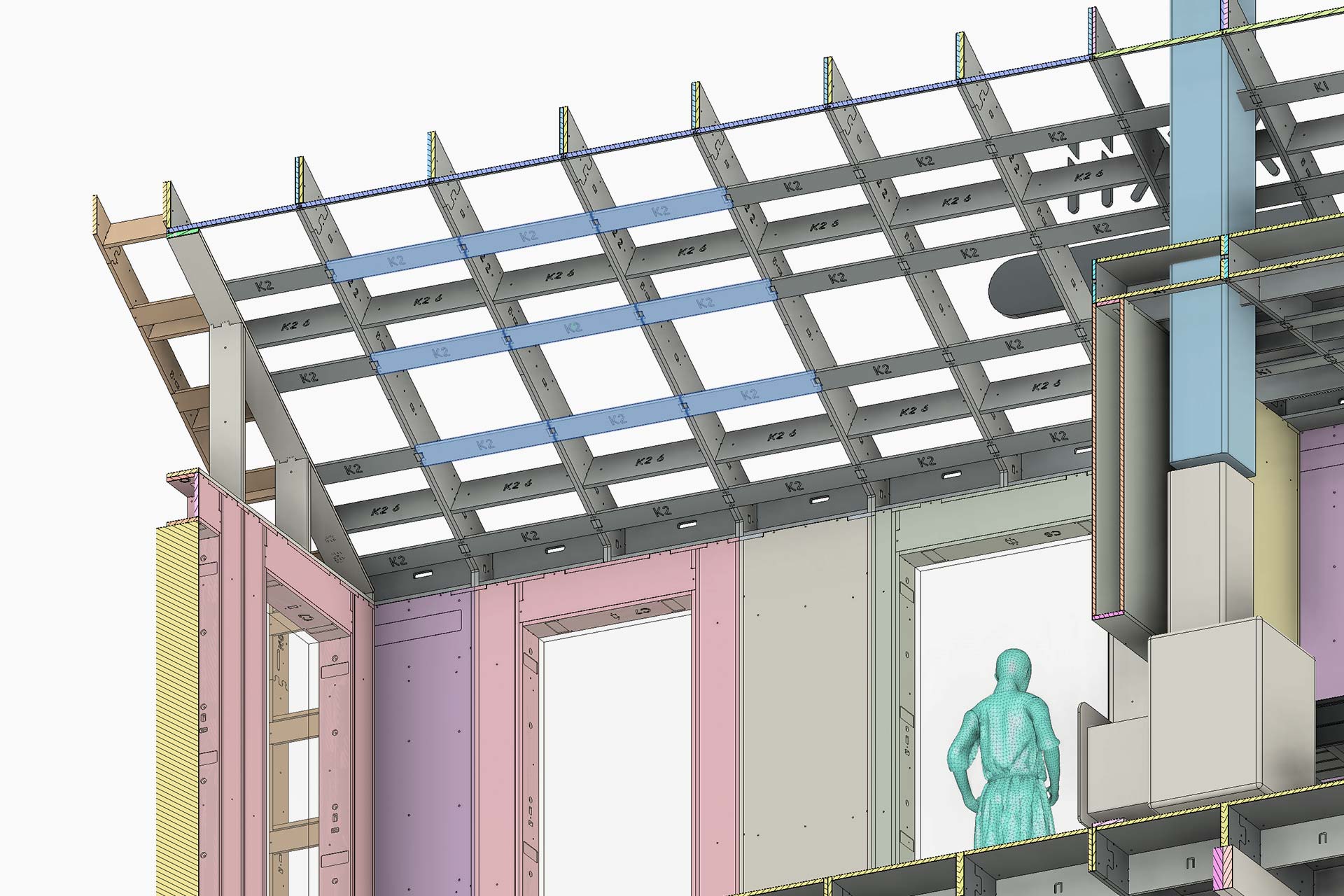 Каркасный дом-баня из фанеры 30кв.м. со вторым светом. Готовый силовой каркас для сборки своими руками